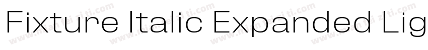 Fixture Italic Expanded Light字体转换